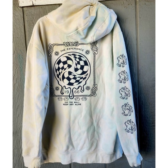 Vans Other - VANS The Experience Off The Wall‎ Keep Art Alive Tie Dye Hooded Sweatshirt XL